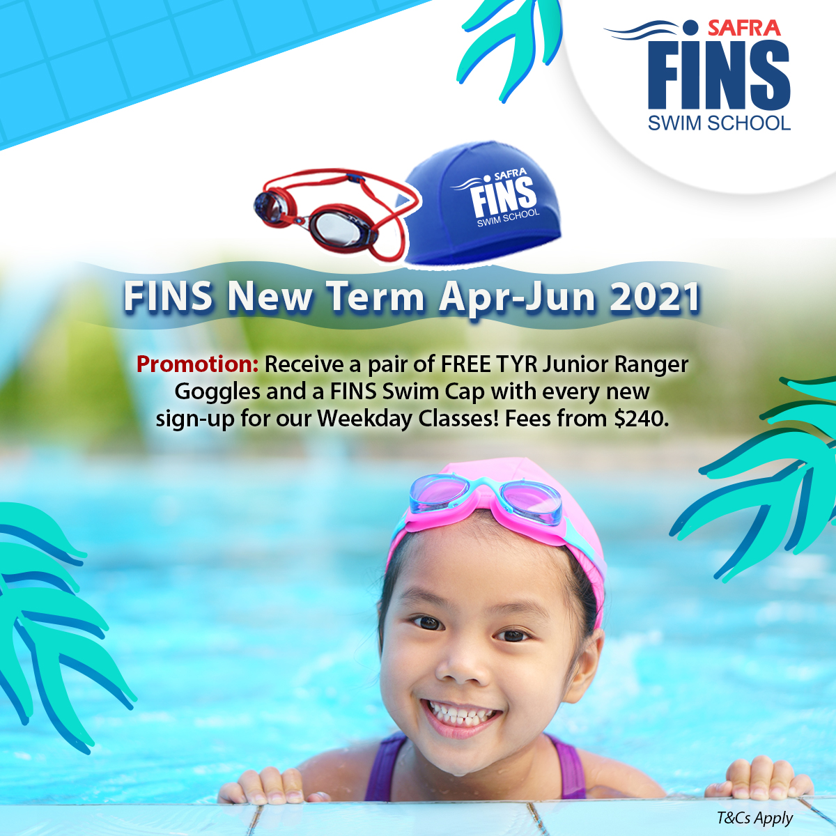 FINS Swim School Sign Up AprJun 2021 Weekday Classes To Receive A